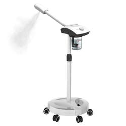 warm mist facial steamer, deep cleaning humidifier, skin whitening vaporizer for face, home spa and salon