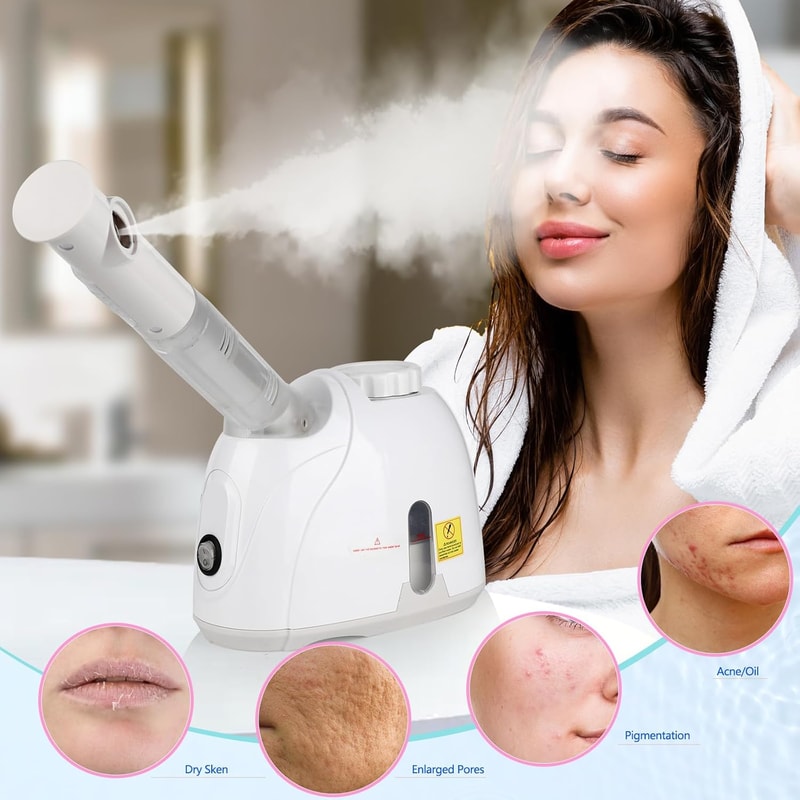 Hydrating Facial Steamer For Unclogging Pores Moisturizing And Deep Face Skin Care At Home 2
