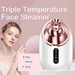 cold and warm mist facial steamer for deep cleaning sauna, vaporizer sprayer for salon skin care and whitening