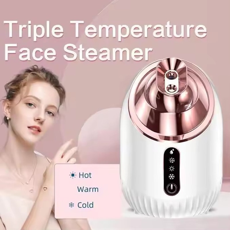Cold And Warm Mist Facial Steamer For Deep Cleaning Sauna Vaporizer Sprayer For Salon Skin Care And 0
