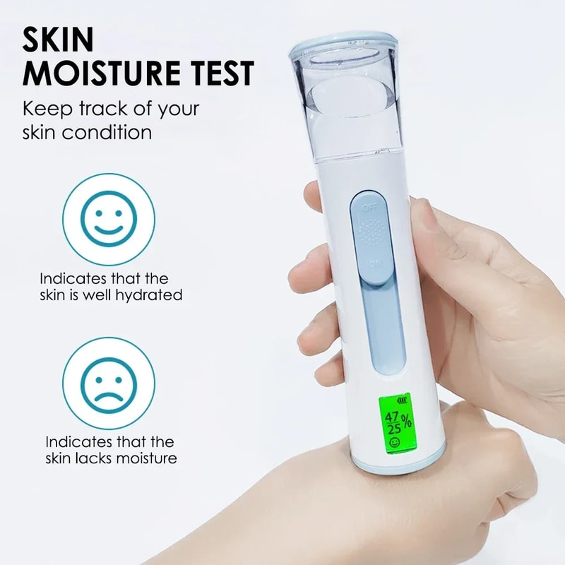 Hydrating Humidifier Skin Care Moisture Tester Nano Mister Sprayer Facial Steamer 4