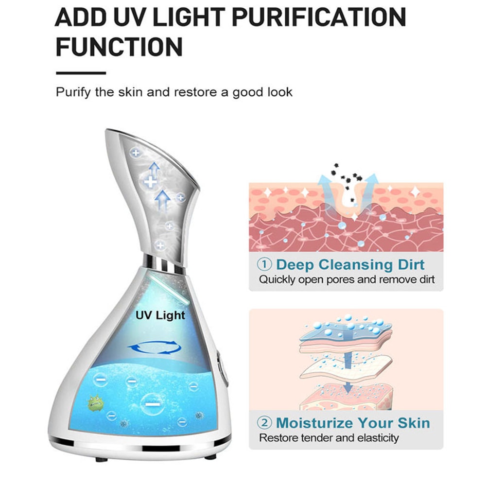 Electric Nano Ionic Mist Face Steamer Professional Home Beauty Facial Sprayer Spa Mist For Women De 2