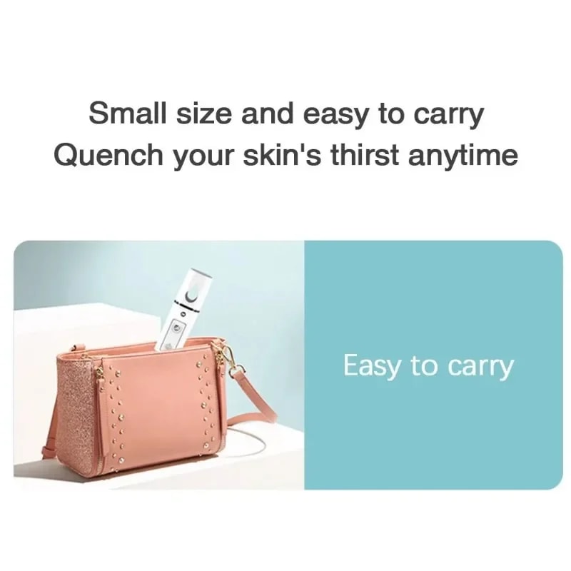 Facial Steamer Device Mini Portable Humidifier Cold Spray Hydrating Nano Mister 5