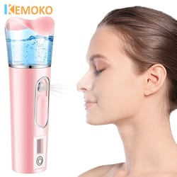 mini handheld portable mist sprayer, nano spray facial steamer for hydration and skin care