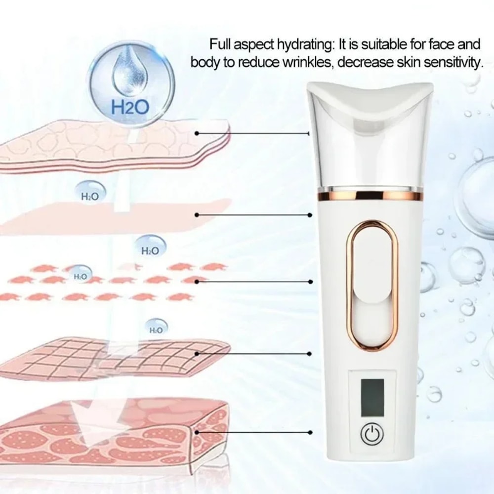 Mini Handheld Portable Mist Sprayer Nano Spray Facial Steamer For Hydration And Skin Care 4