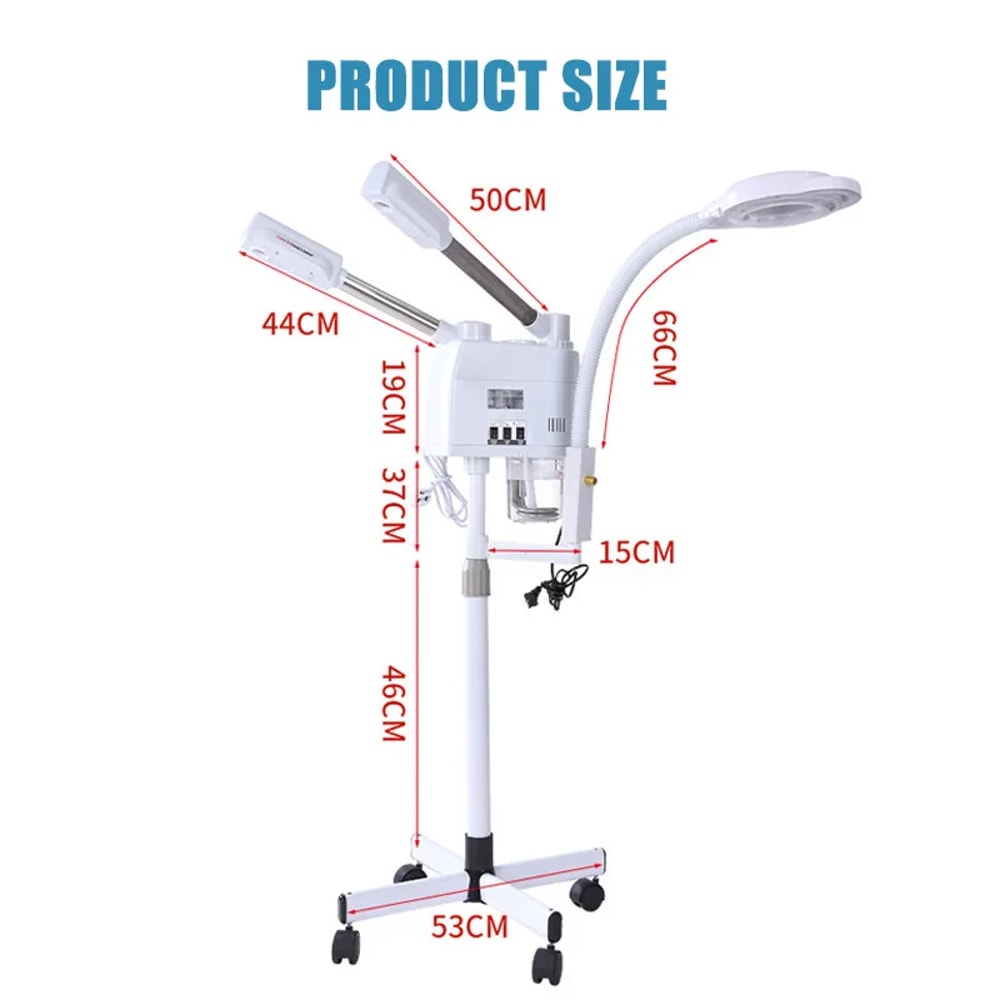 Upgrade Humidifier with LED Magnifying Lamp, Nano Ionic Steam Vaporizer for Beauty Spa