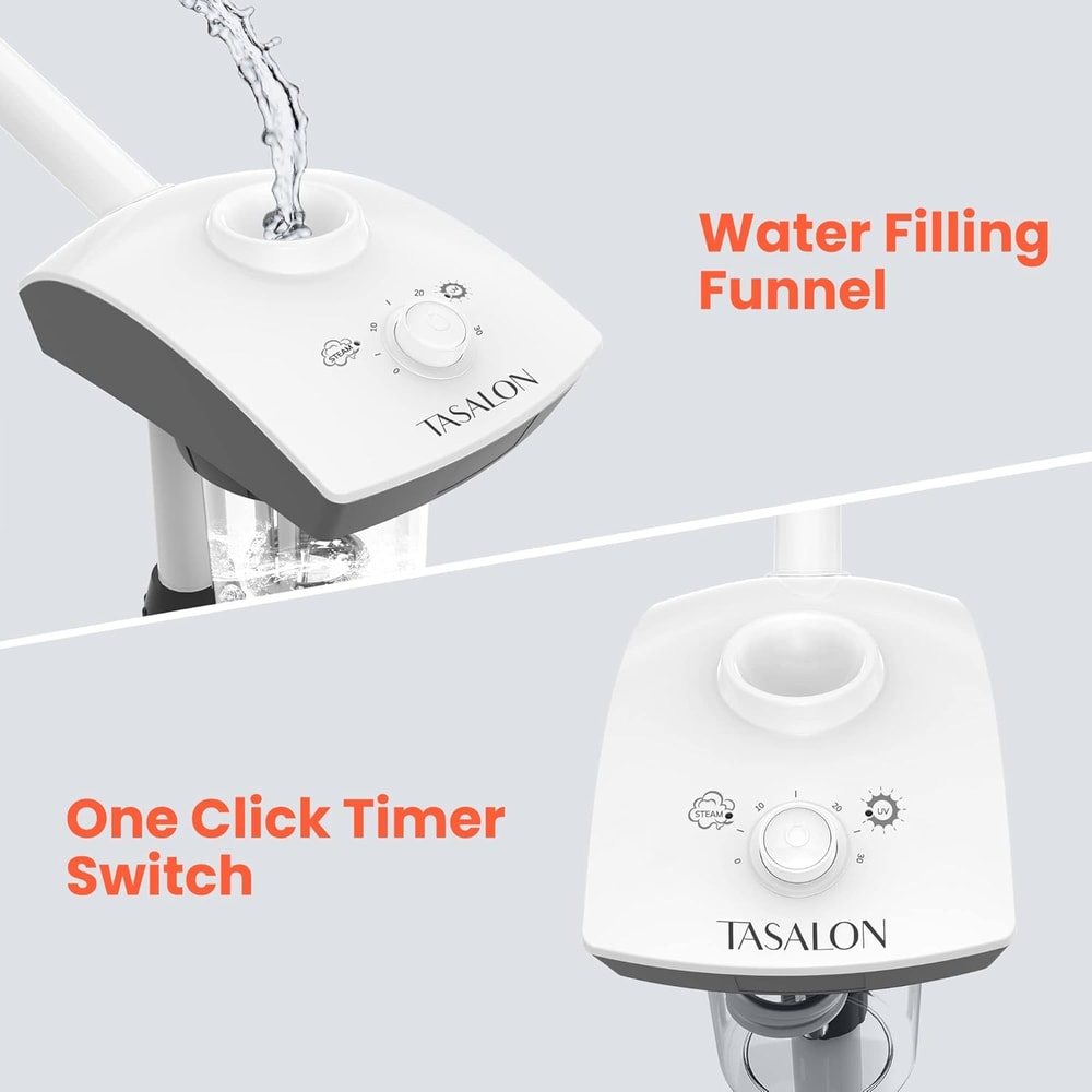 Face Steamer Warm Mist Humidifier for Deep Cleaning, Skin Whitening Spa and Salon Vaporizer