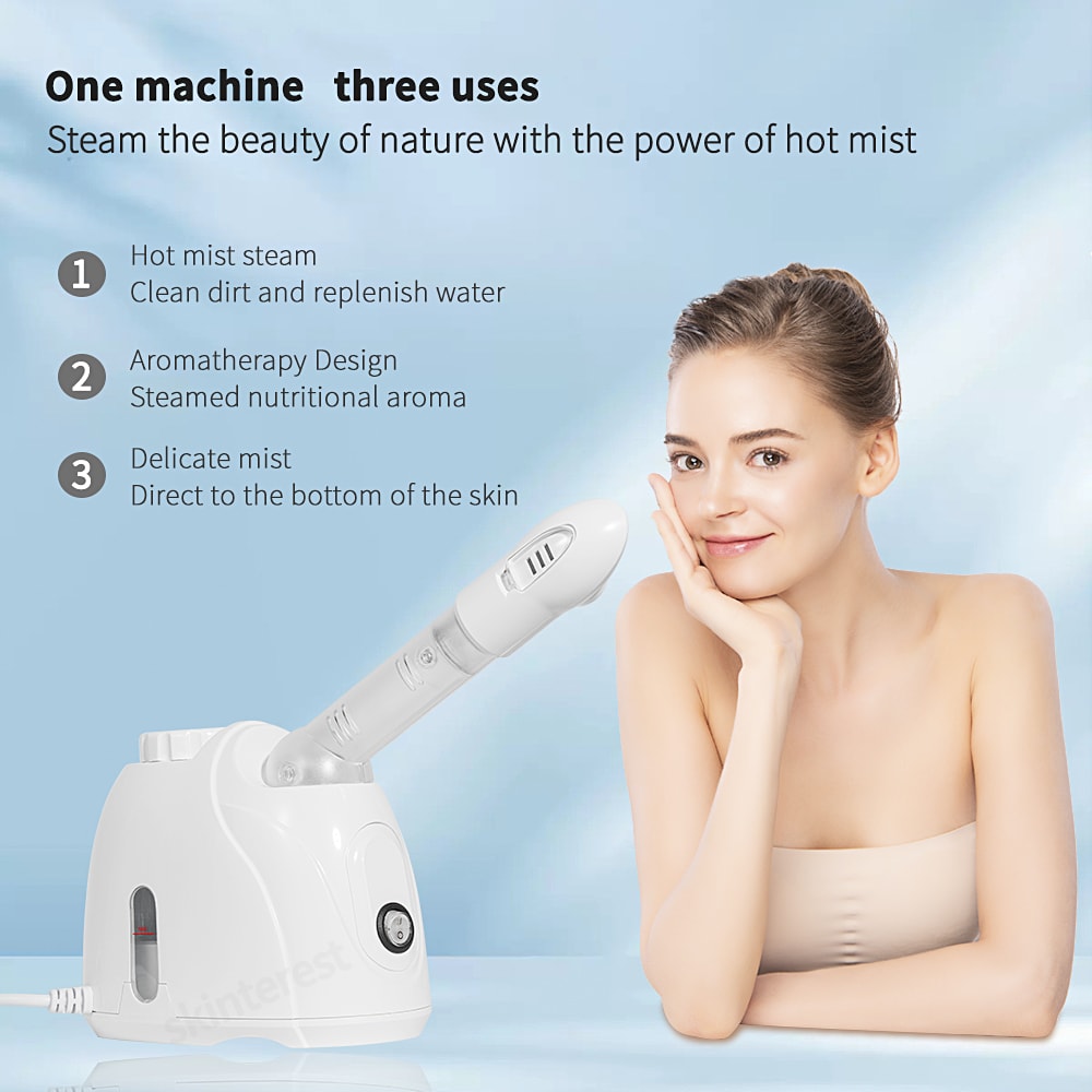 Beauty Pore Cleaner Fog Steamer Skin Care Moisturizing Aroma Herbal Steaming SPA Machine 2
