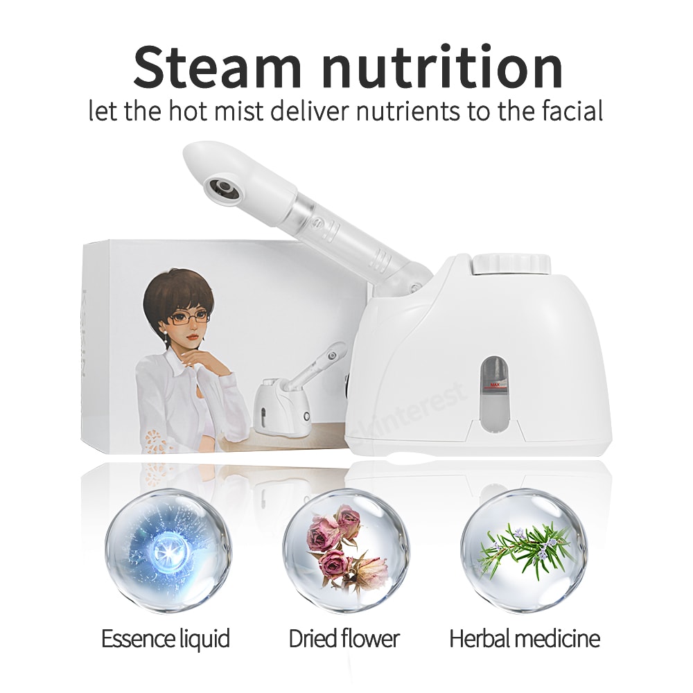 Beauty Pore Cleaner Fog Steamer Skin Care Moisturizing Aroma Herbal Steaming SPA Machine 5