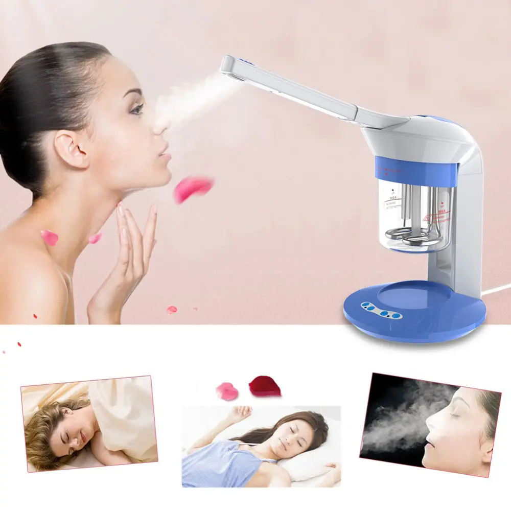 Facial Thermal Water Steamer Nano Mist Sprayer, Professional Vaporizer Face Care Ozone Steam Fogger