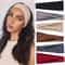 Women Headband Turban Solid Color Elastic Hair Bands Fashion Yoga Hairband Vintage Headwrap Makeup 0