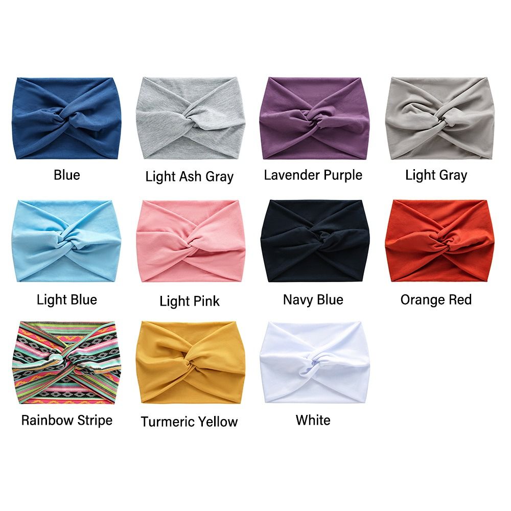 Twisted Extra Large Thick Wide Headbands Hair Accessories Turban Workout Head Wraps For Women 3