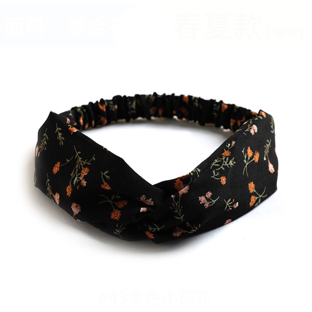 Bohemian Hair Bands For Women And Girls Vintage Print Headbands Cross Turban Hair Accessories 7
