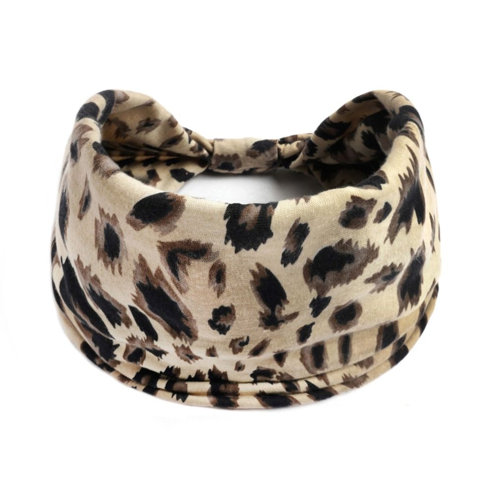 New Vintage Elastic Knot Turban Bohemia Print Wide Headbands Soft Headwrap For Women Girls Yoga Ban 25