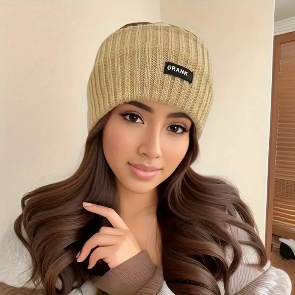 Women Winter Wide Headband Solid Color, Knitted Warm Headwrap, Girls Elastic Sports Hair Band