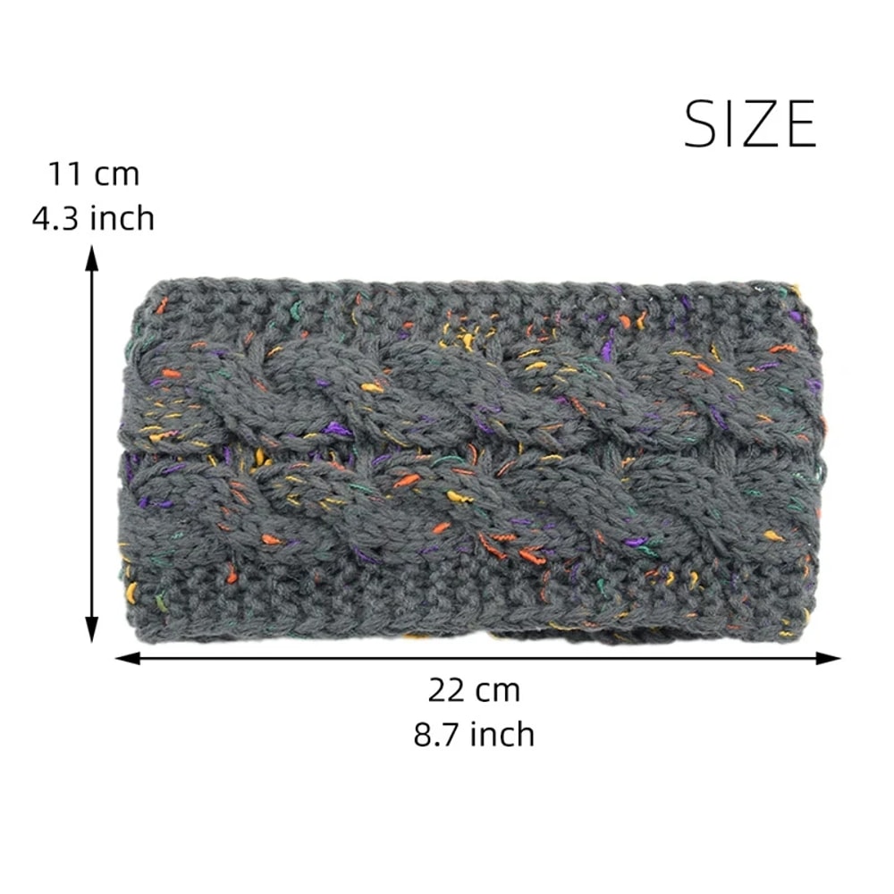 Winter Warm Plush Headband Soft Elastic Hair Band Wide Turban Ear Warmer DIY Hair Accessories 5