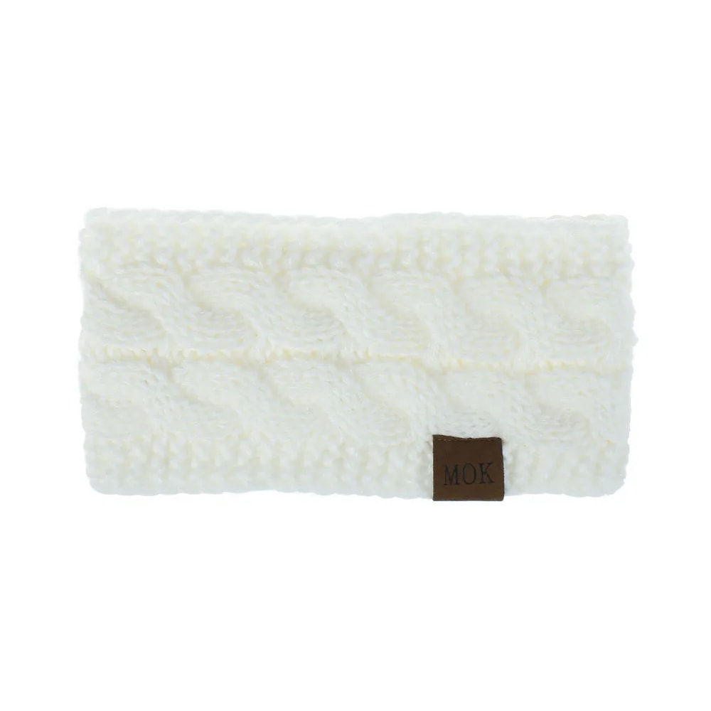 Winter Warm Plush Headband Soft Elastic Hair Band Wide Turban Ear Warmer DIY Hair Accessories 12