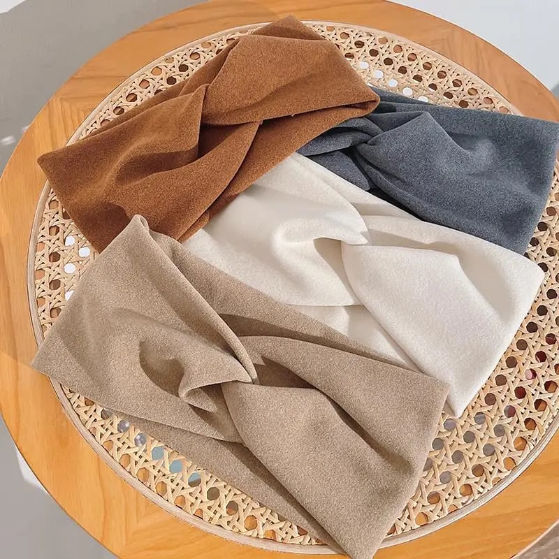 Women Girl Cross Stretch Fabric Headband Headpiece, Fashion Autumn Winter Wide Edge Turban Hair Accessories