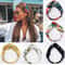 Bohemian Hair Bands For Women Girls Print Headbands Retro Cross Turban Bandanas Headwrap 0