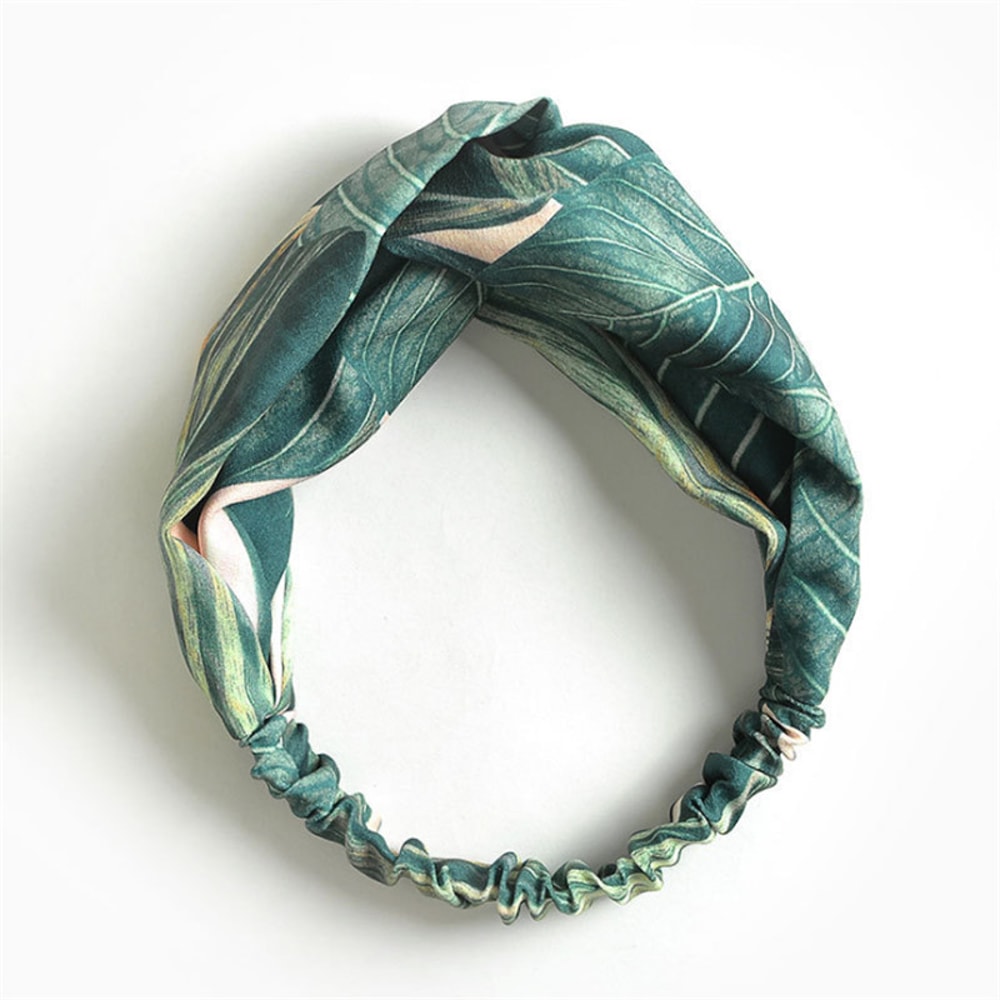 Bohemian Hair Bands For Women Girls Print Headbands Retro Cross Turban Bandanas Headwrap 1