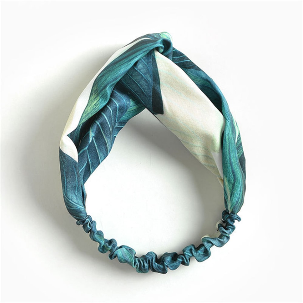 Bohemian Hair Bands For Women Girls Print Headbands Retro Cross Turban Bandanas Headwrap 3