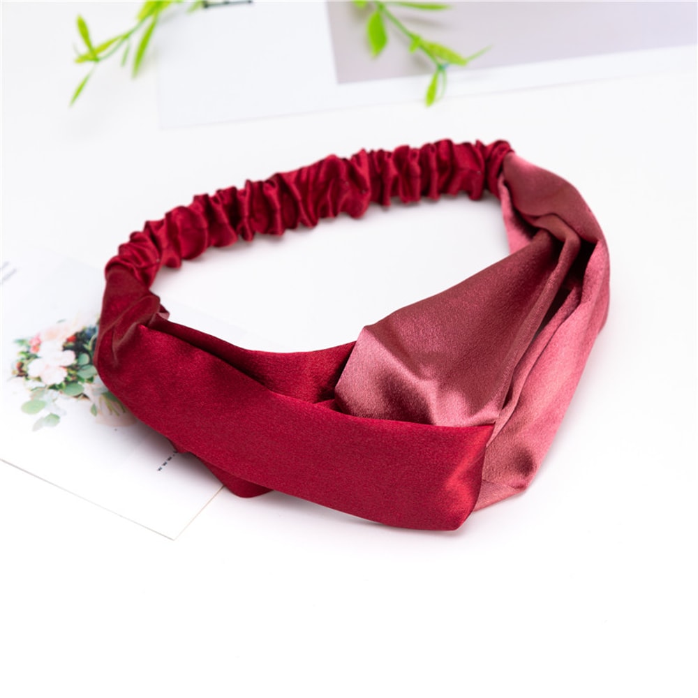 Bohemian Hair Bands For Women Girls Print Headbands Retro Cross Turban Bandanas Headwrap 8