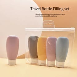 travel botttle refillable bottles soft cosmetic containers, pp squeeze tube, empty lotion shampoo bottle makeup tools