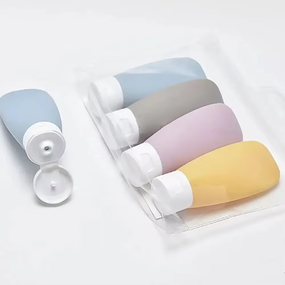 Travel Botttle Refillable Bottles Soft Cosmetic Containers, PP Squeeze Tube, Empty Lotion Shampoo Bottle Makeup Tools