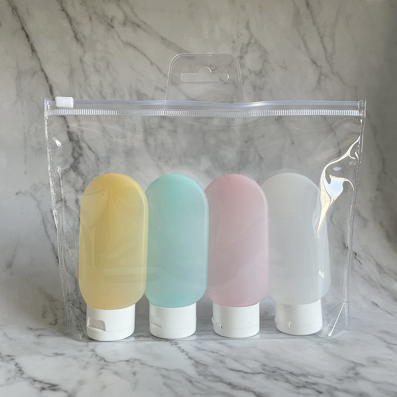 Hand Cream Lotion Hose Dispenser Bottle Set Cosmetic Face Wash Flip Top Empty Refillable Bottles 2