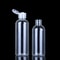 Vial Flip Top Cosmetic Container, Bottle Clear Plastic PET for Skincare Samples and Refillable Use