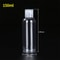 Vial Flip Top Cosmetic Container, Bottle Clear Plastic PET for Skincare Samples and Refillable Use
