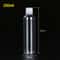 Vial Flip Top Cosmetic Container, Bottle Clear Plastic PET for Skincare Samples and Refillable Use