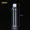 Vial Flip Top Cosmetic Container, Bottle Clear Plastic PET for Skincare Samples and Refillable Use