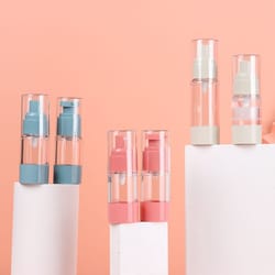 lotion empty container refillable, makeup tool squeeze pump spray, vacuum bottle for skincare use