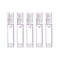 Airless Pump Press Containers, Empty Plastic Vacuum Lotion Bottles for Cosmetics Skincare Travel Dispenser