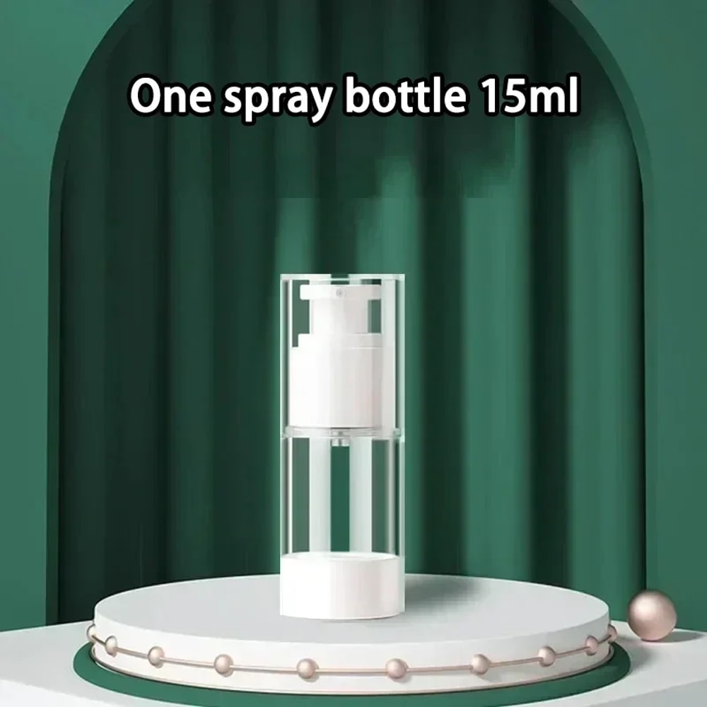 Refillable Travel Airless Container Clear Cream Pump Bottle Reusable Makeup Dispenser Portable 8