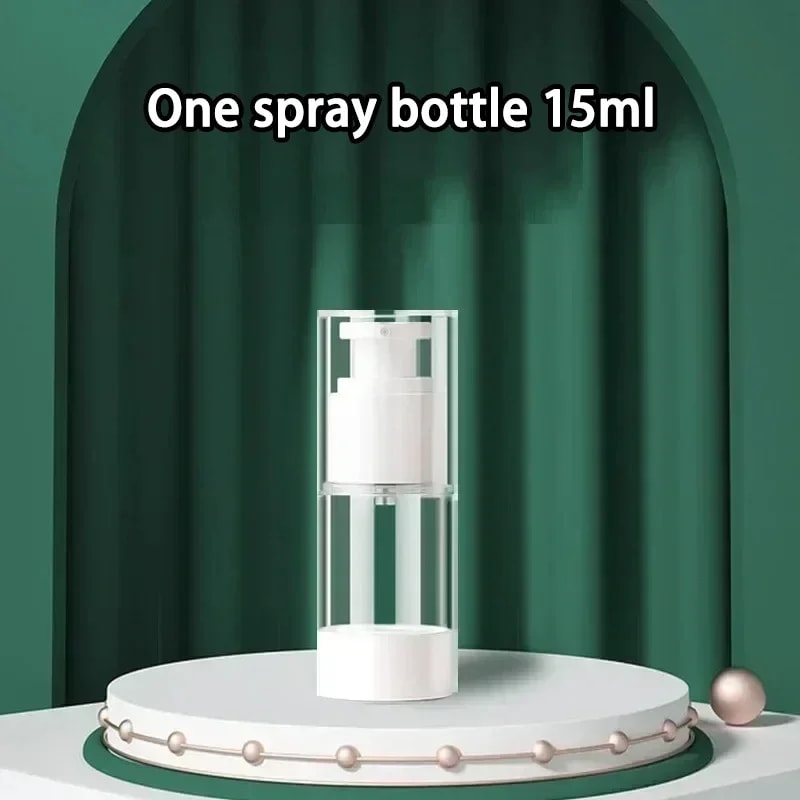 Refillable Travel Airless Container Clear Cream Pump Bottle Reusable Makeup Dispenser Portable 8