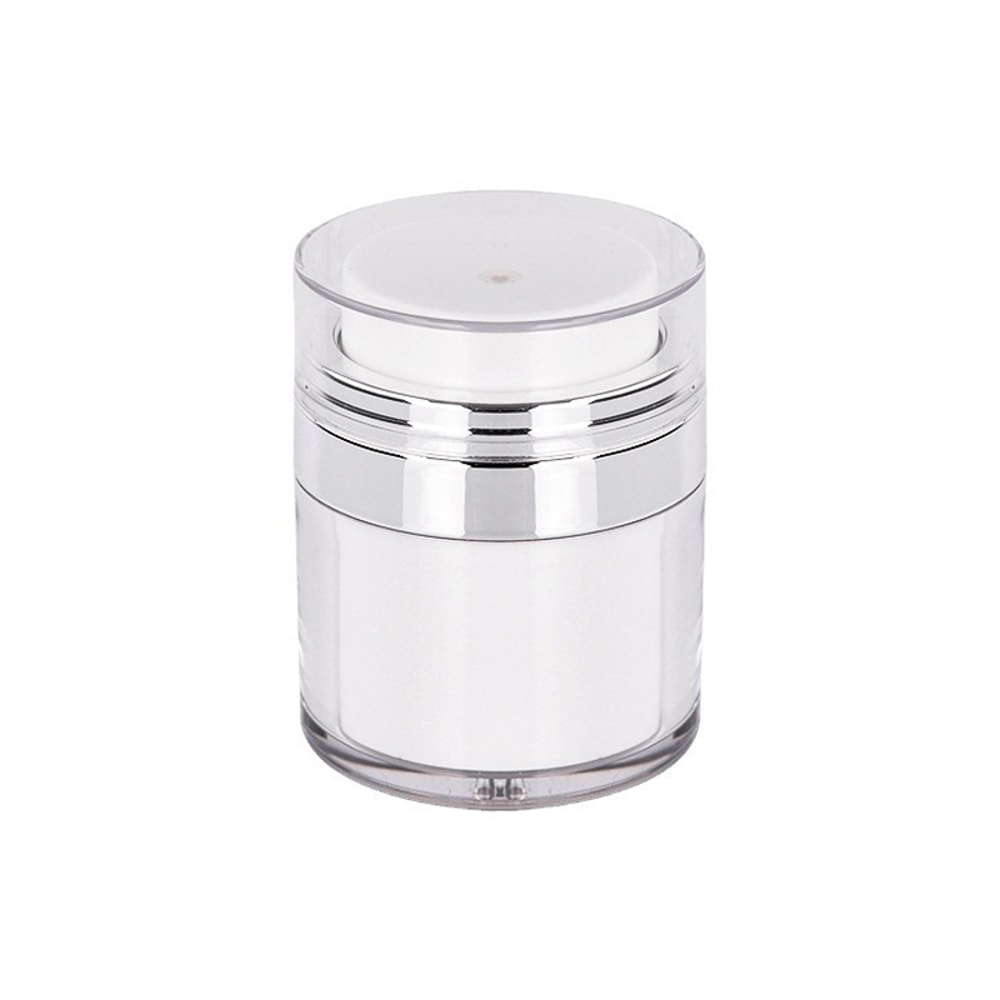 Portable Cosmetic Sub-Bottling Jar Travel, Vacuum Cream Bottle AS Acrylic, Lotion Sunscreen Foundation