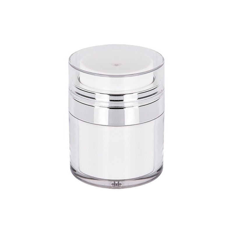 Portable Cosmetic Sub-Bottling Jar Travel, Vacuum Cream Bottle AS Acrylic, Lotion Sunscreen Foundation