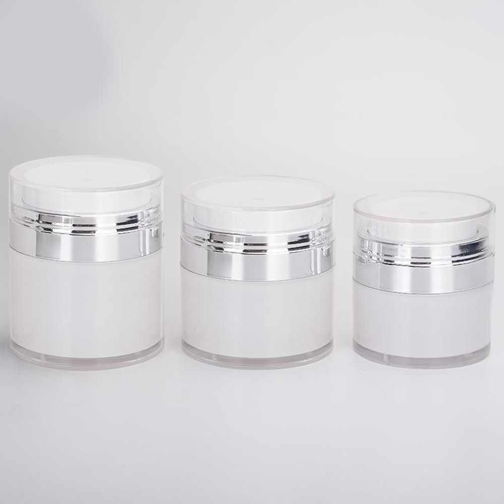 Portable Cosmetic Sub-Bottling Jar Travel, Vacuum Cream Bottle AS Acrylic, Lotion Sunscreen Foundation