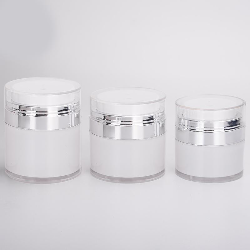 Portable Cosmetic Sub-Bottling Jar Travel, Vacuum Cream Bottle AS Acrylic, Lotion Sunscreen Foundation