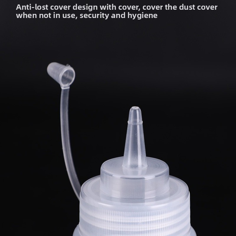 Squeeze Lotion Bottle Dispenser, Large Travel Cosmetics Storage with Nozzles for Sauces and Olive Oil