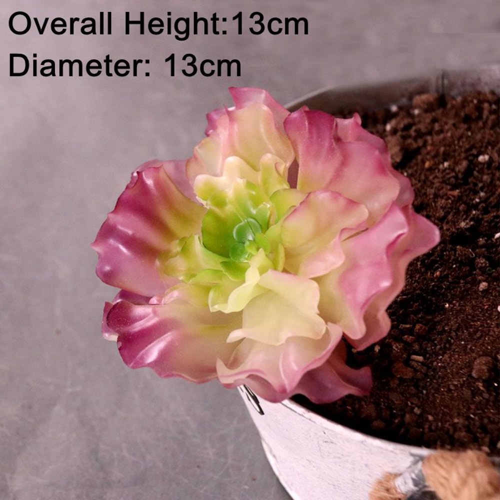 Plants Mini Artificial Succulent Plants For Home Garden Green Plastic Plants Ornament Decoration 6