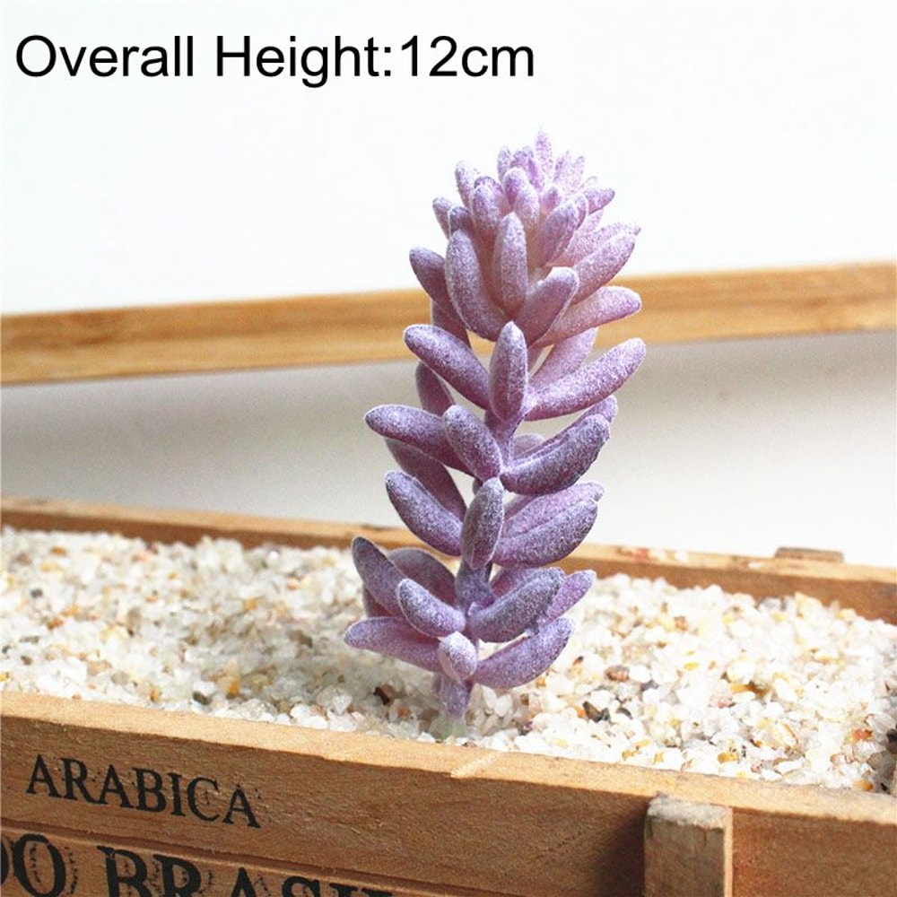 Purple Succulent Plants For Home Bedroom Living Room Bathroom Holiday Party Bonsai Decor 6