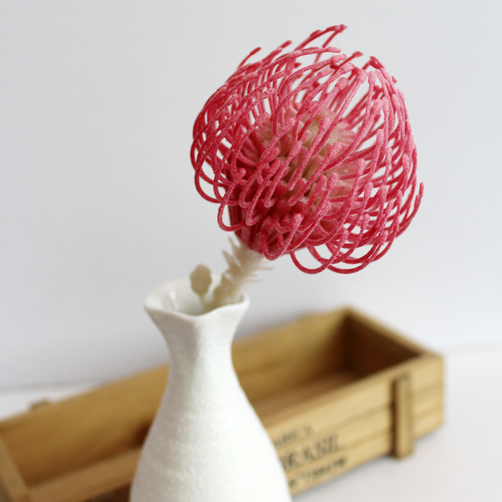 Artificial Red Flocking Succulent Bonsai Home Garden Office DIY Decoration 5