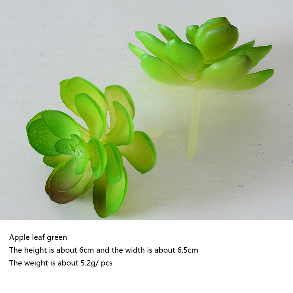 Succulents Plants Green Faux Succulent for Desktop, Home Garden, Small Bonsai Decor