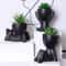 Aloe Vera Succulent Pot Plant, Cartoon Design Artificial Succulent with Black PE Material for Home Decor