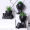 Aloe Vera Succulent Pot Plant, Cartoon Design Artificial Succulent with Black PE Material for Home Decor