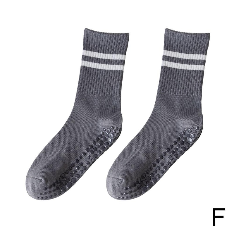 Non-slip Silicone Sports Socks, Cotton Mid-tube Bottom, Indoor Fitness Yoga Dance Pilates Gym Socks