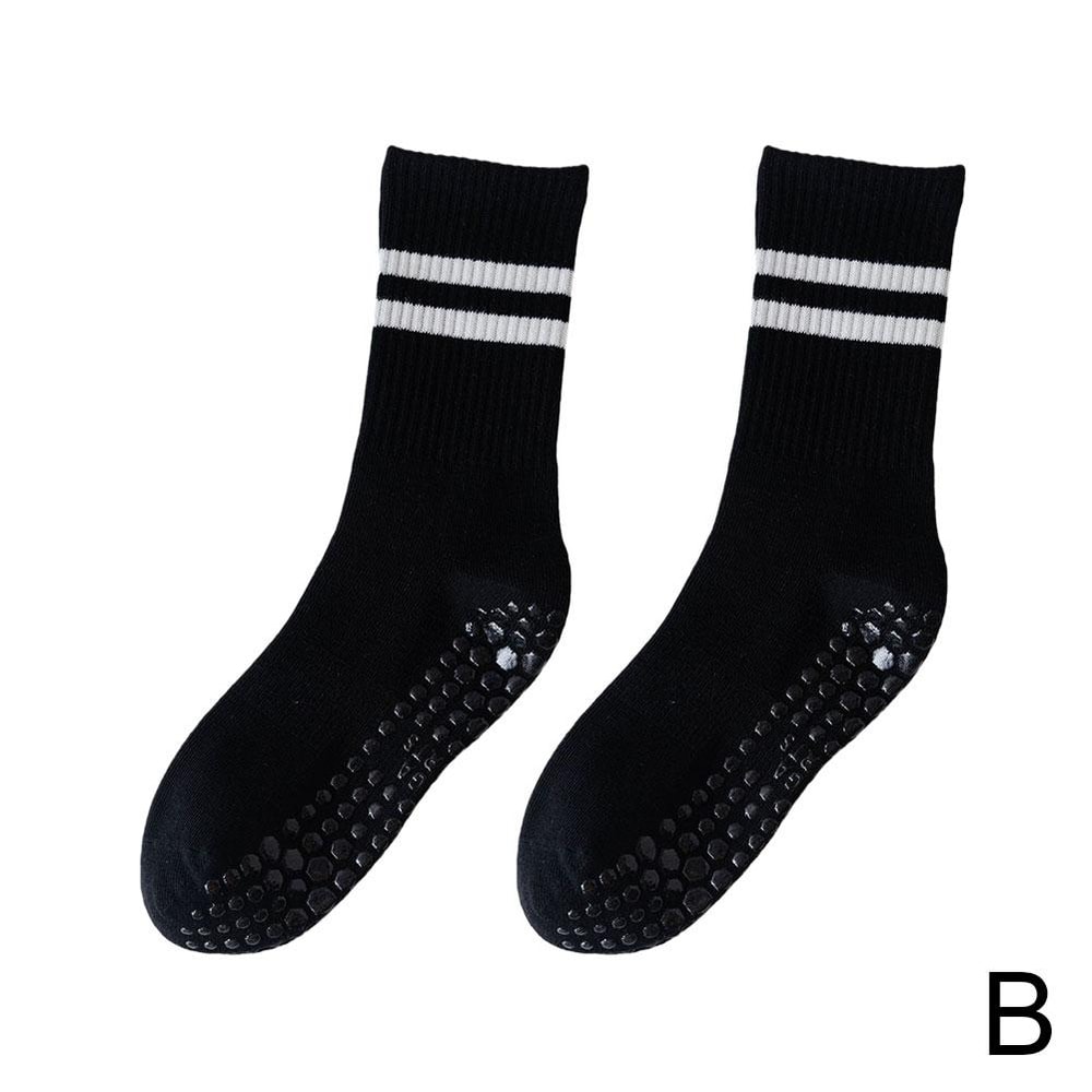 Non-slip Silicone Sports Socks, Cotton Mid-tube Bottom, Indoor Fitness Yoga Dance Pilates Gym Socks